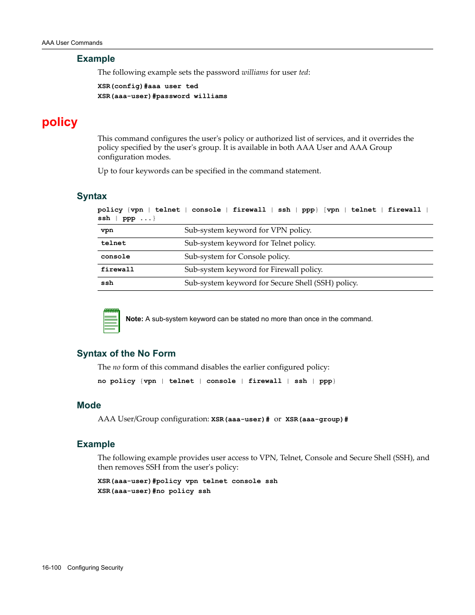 Policy | Enterasys Networks X-Pedition XSR CLI User Manual | Page 644 / 684