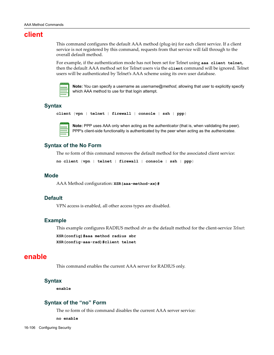 Client, Enable | Enterasys Networks X-Pedition XSR CLI User Manual | Page 650 / 684