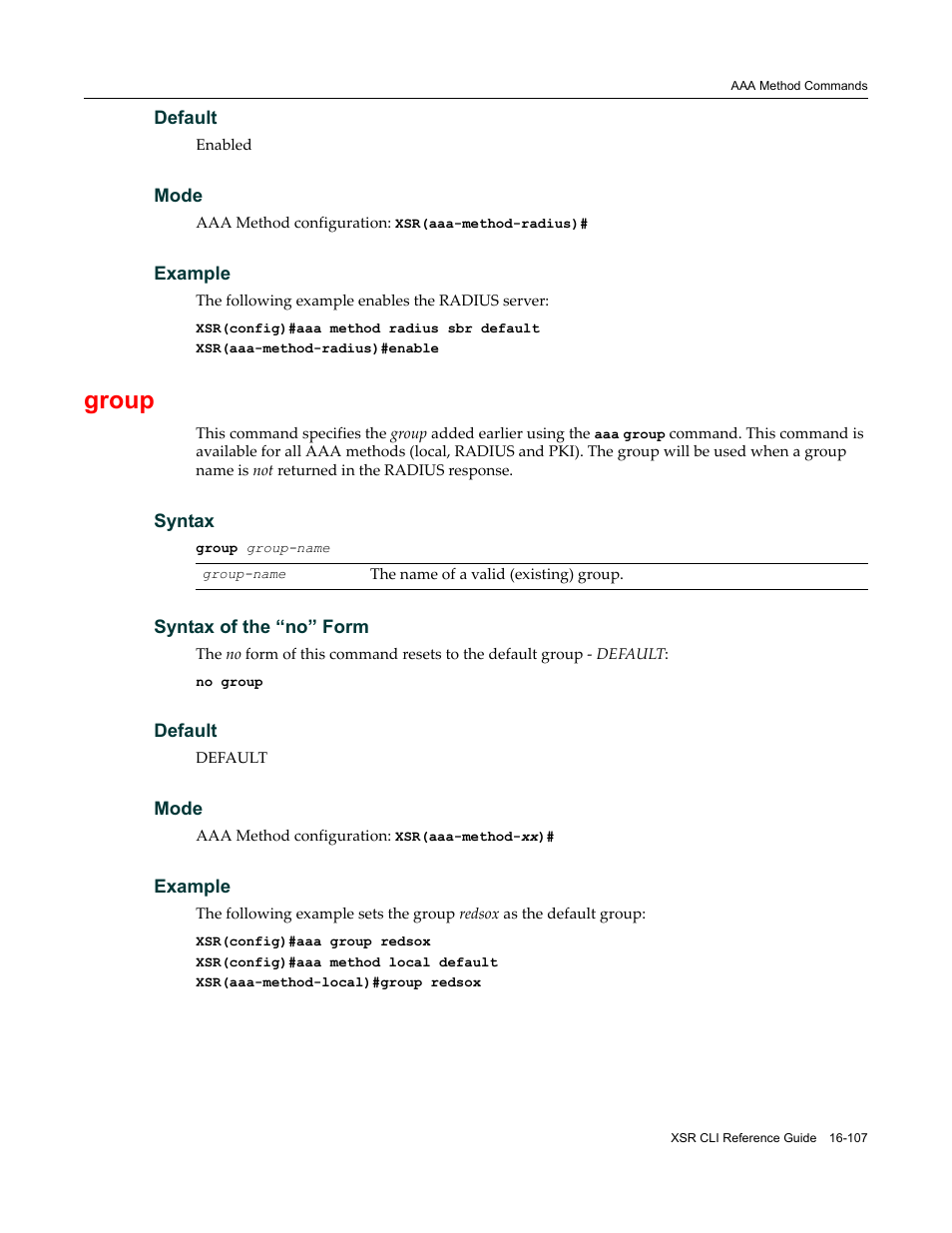 Group | Enterasys Networks X-Pedition XSR CLI User Manual | Page 651 / 684