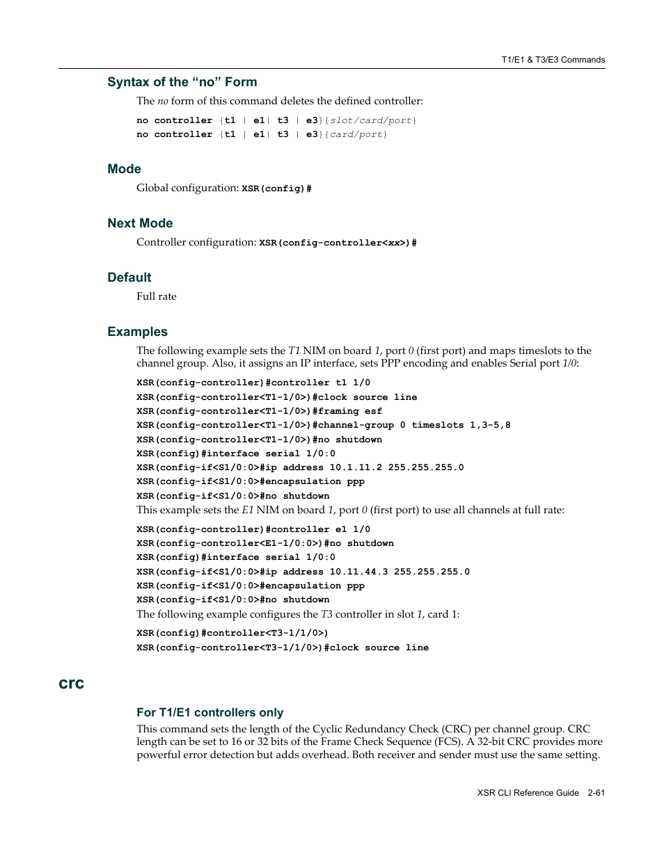 Enterasys Networks X-Pedition XSR CLI User Manual | Page 67 / 684