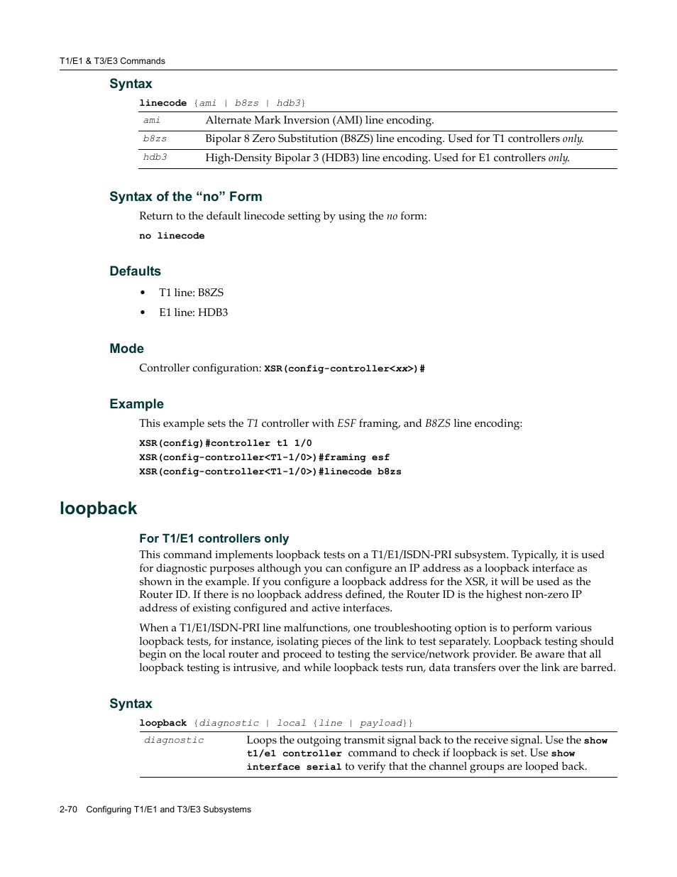 Loopback | Enterasys Networks X-Pedition XSR CLI User Manual | Page 76 / 684