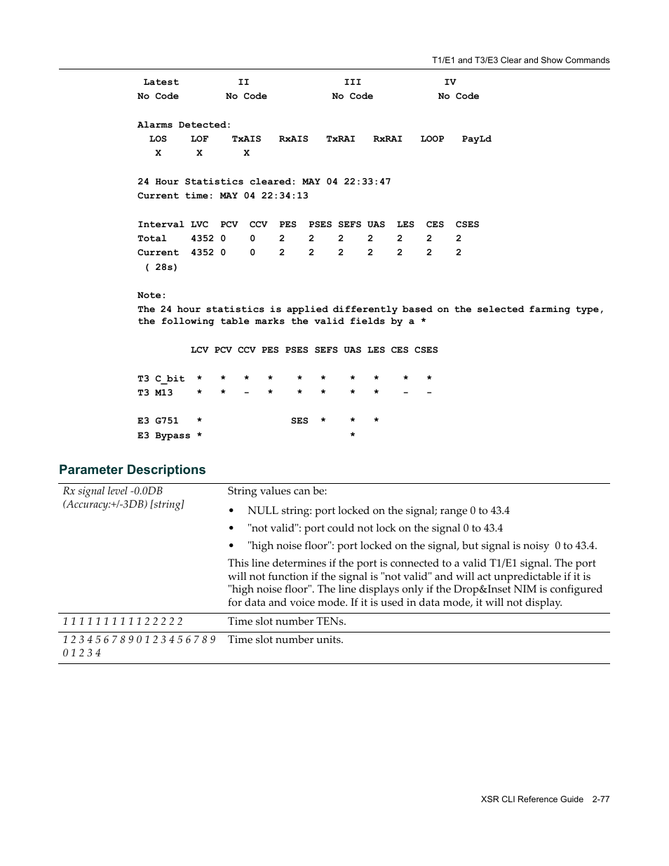 Parameter descriptions | Enterasys Networks X-Pedition XSR CLI User Manual | Page 83 / 684