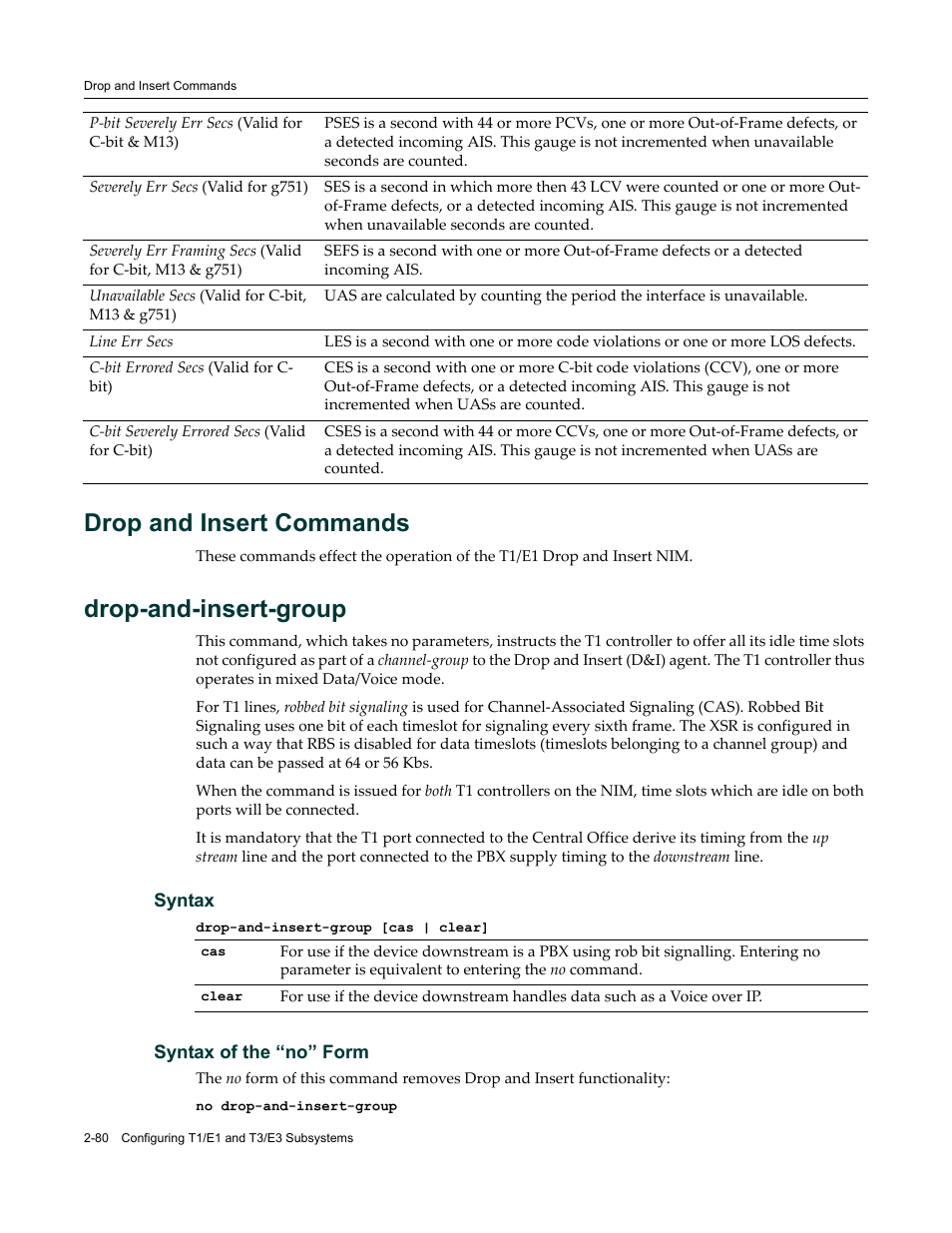 Drop and insert commands, Drop and insert commands -80, Drop-and-insert-group | Enterasys Networks X-Pedition XSR CLI User Manual | Page 86 / 684