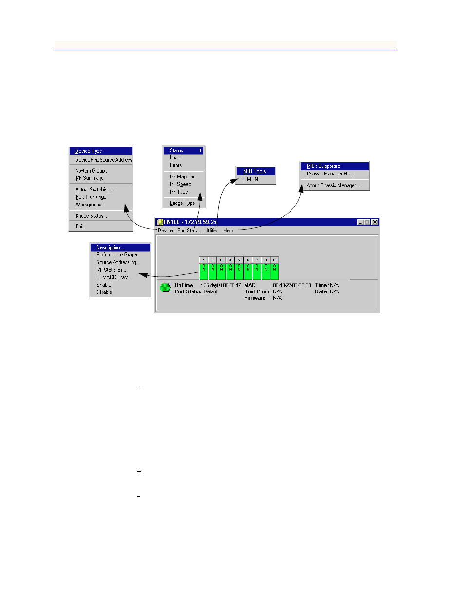 Menu structure, Menu structure -4 | Enterasys Networks FN 100 User Manual | Page 20 / 54