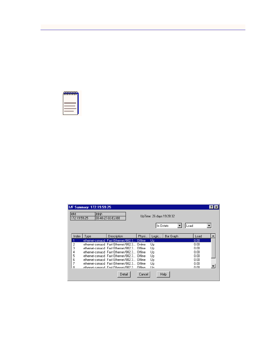 Viewing i/f summary information, Viewing i/f summary information -13, Viewing i/f summary informatio | Enterasys Networks FN 100 User Manual | Page 29 / 54