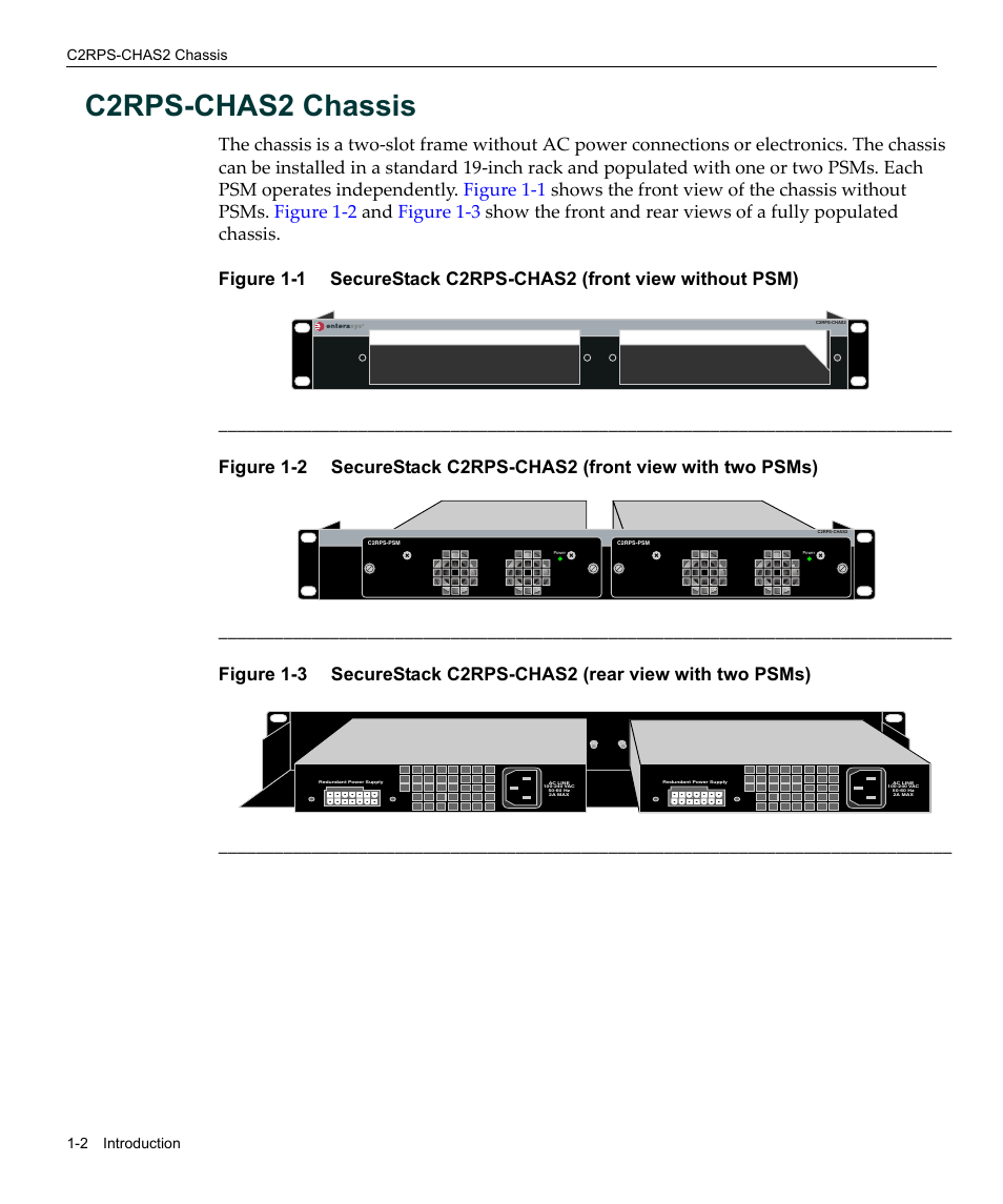 C2rps-chas2 chassis, C2rps-chas2 chassis -2 | Enterasys Networks SecureStack C2RPS-CHAS2 User Manual | Page 18 / 34