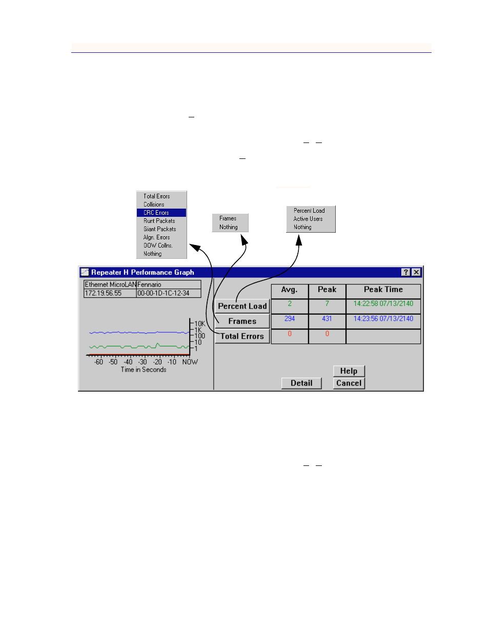 Accessing the performance graph windows, Accessing the performance graph windows -9 | Enterasys Networks 2000 User Manual | Page 137 / 188