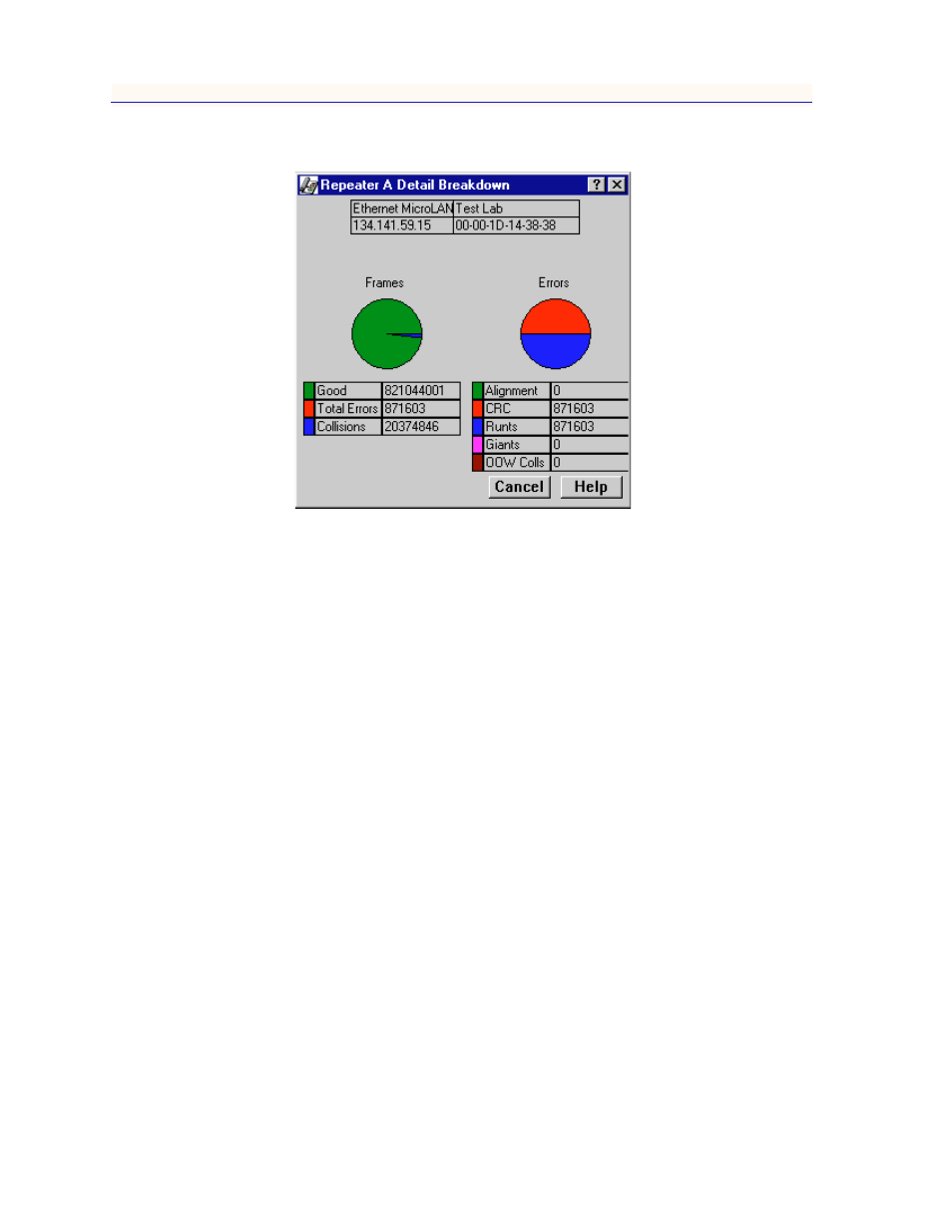 Frame status breakdown, Error breakdown, Frame status breakdown -12 error breakdown -12 | Enterasys Networks 2000 User Manual | Page 140 / 188