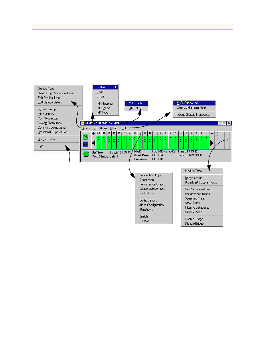 Menu structure, Menu structure -4 | Enterasys Networks 2000 User Manual | Page 24 / 188