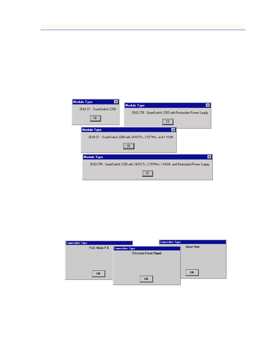 Module type, Connection type, Module type -17 connection type -18 | Enterasys Networks 2000 User Manual | Page 37 / 188