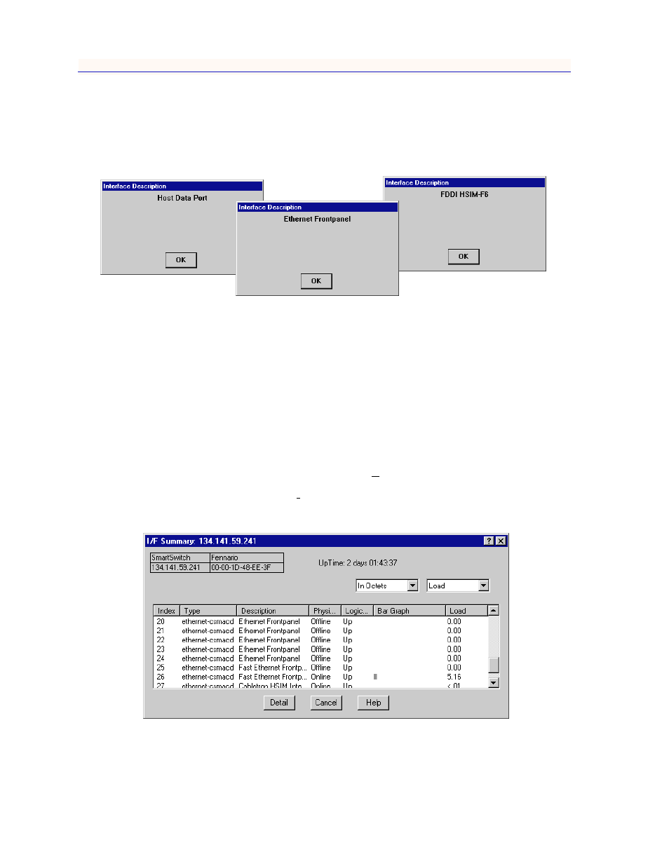 Interface description, Viewing i/f summary information, Interface description -18 | Viewing i/f summary information -19 | Enterasys Networks 2000 User Manual | Page 38 / 188