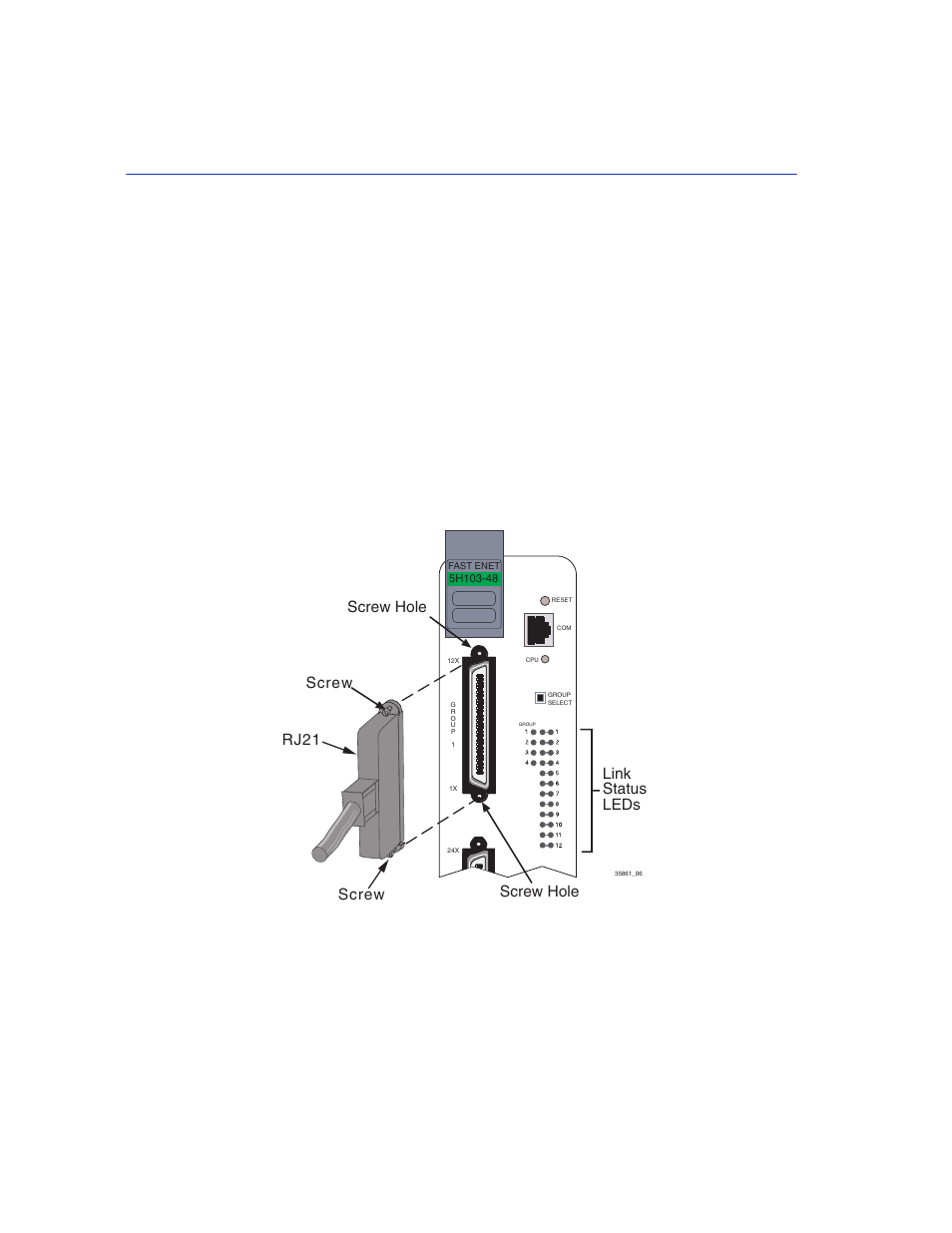 2 connecting utp cables to the 5h103-48, Connecting utp cables to the 5h103-48 -8, Section 3.3.2 | Enterasys Networks 5H102-48 User Manual | Page 32 / 52