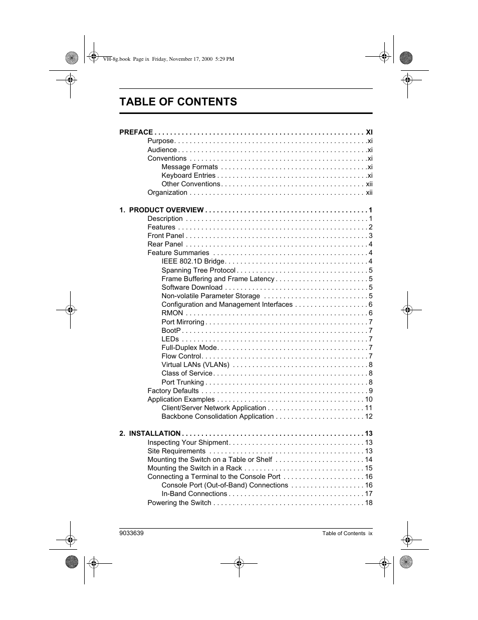 Enterasys Networks Enterasys Vertical Horizon VH-8G User Manual | Page 11 / 48