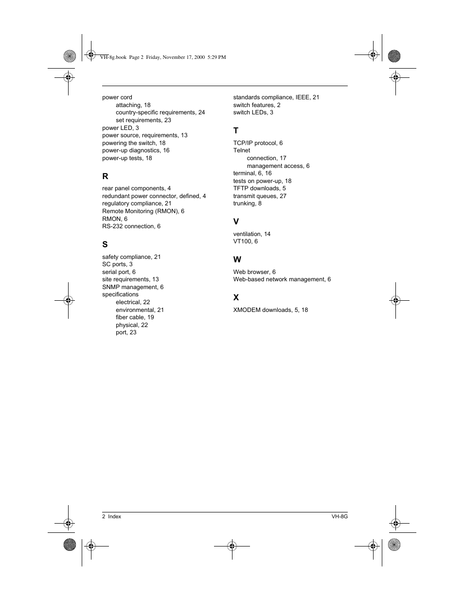 Enterasys Networks Enterasys Vertical Horizon VH-8G User Manual | Page 46 / 48