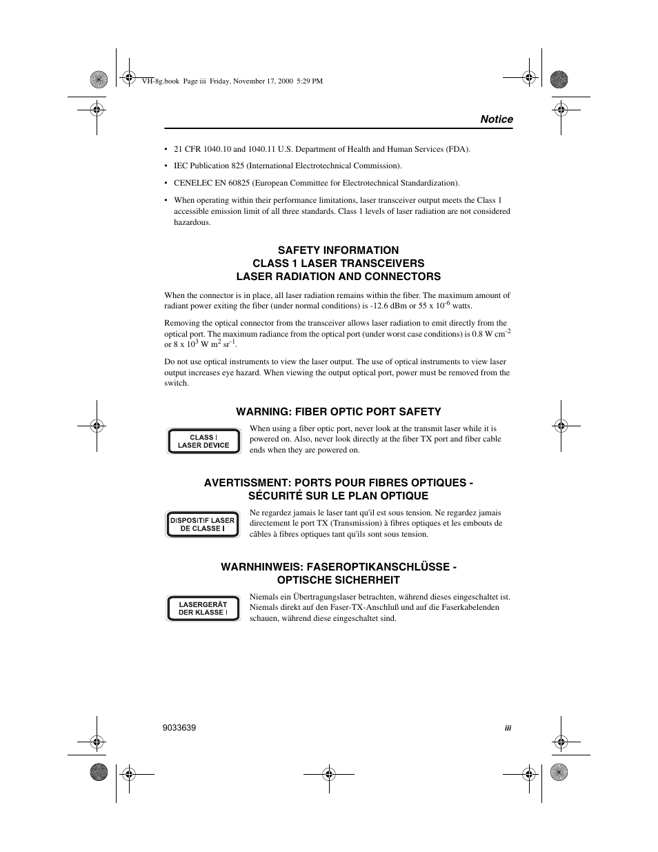 Enterasys Networks Enterasys Vertical Horizon VH-8G User Manual | Page 5 / 48