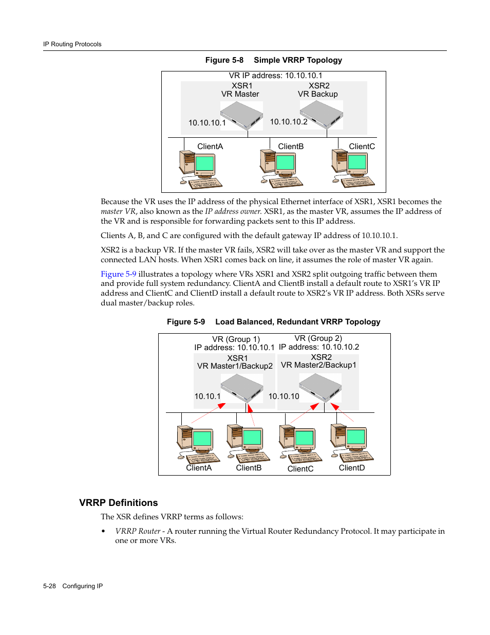 Vrrp definitions, Vrrp definitions -28, Figure 5-8 | Below | Enterasys Networks Security Router X-PeditionTM User Manual | Page 130 / 466
