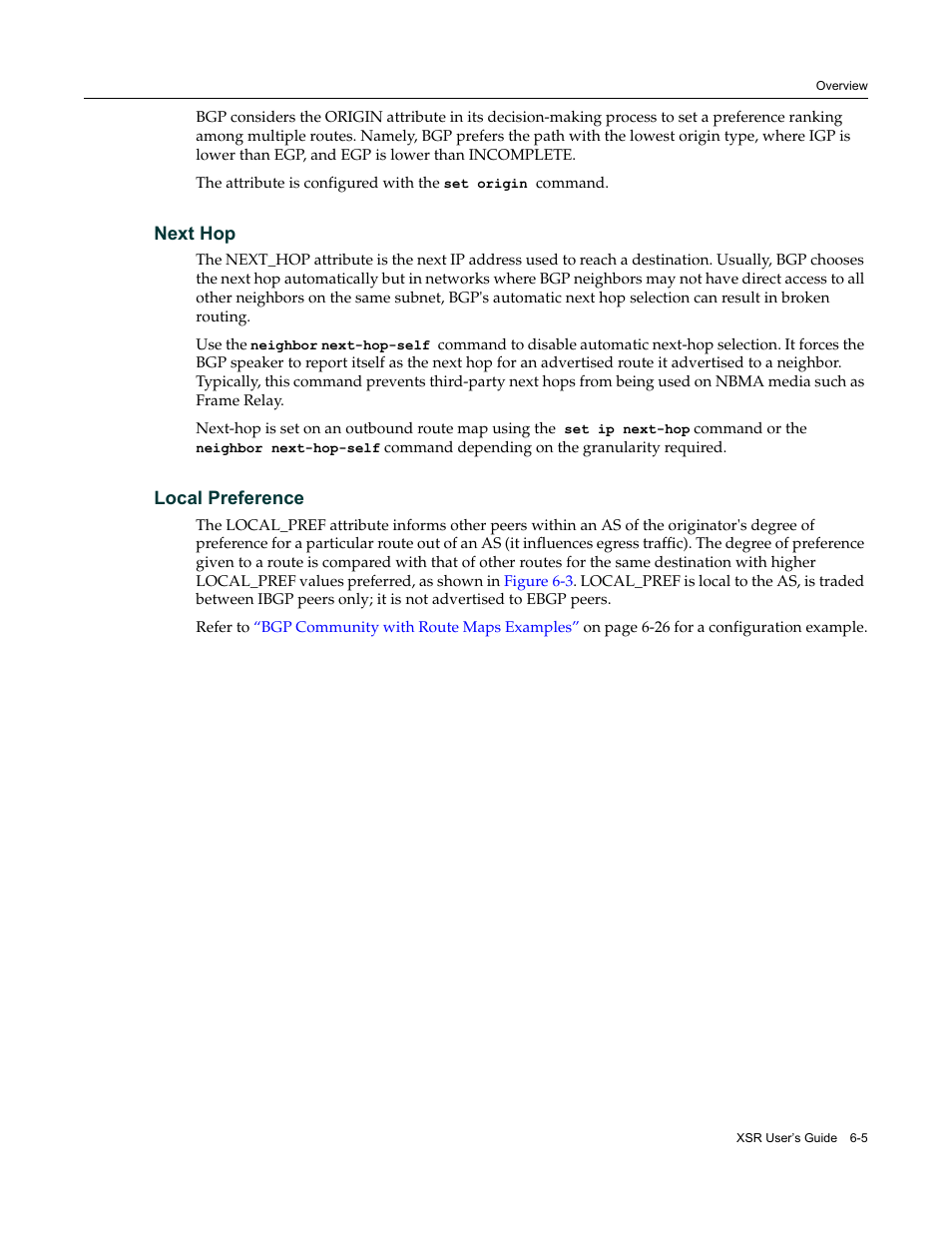 Next hop, Local preference, Next hop -5 local preference -5 | Enterasys Networks Security Router X-PeditionTM User Manual | Page 153 / 466