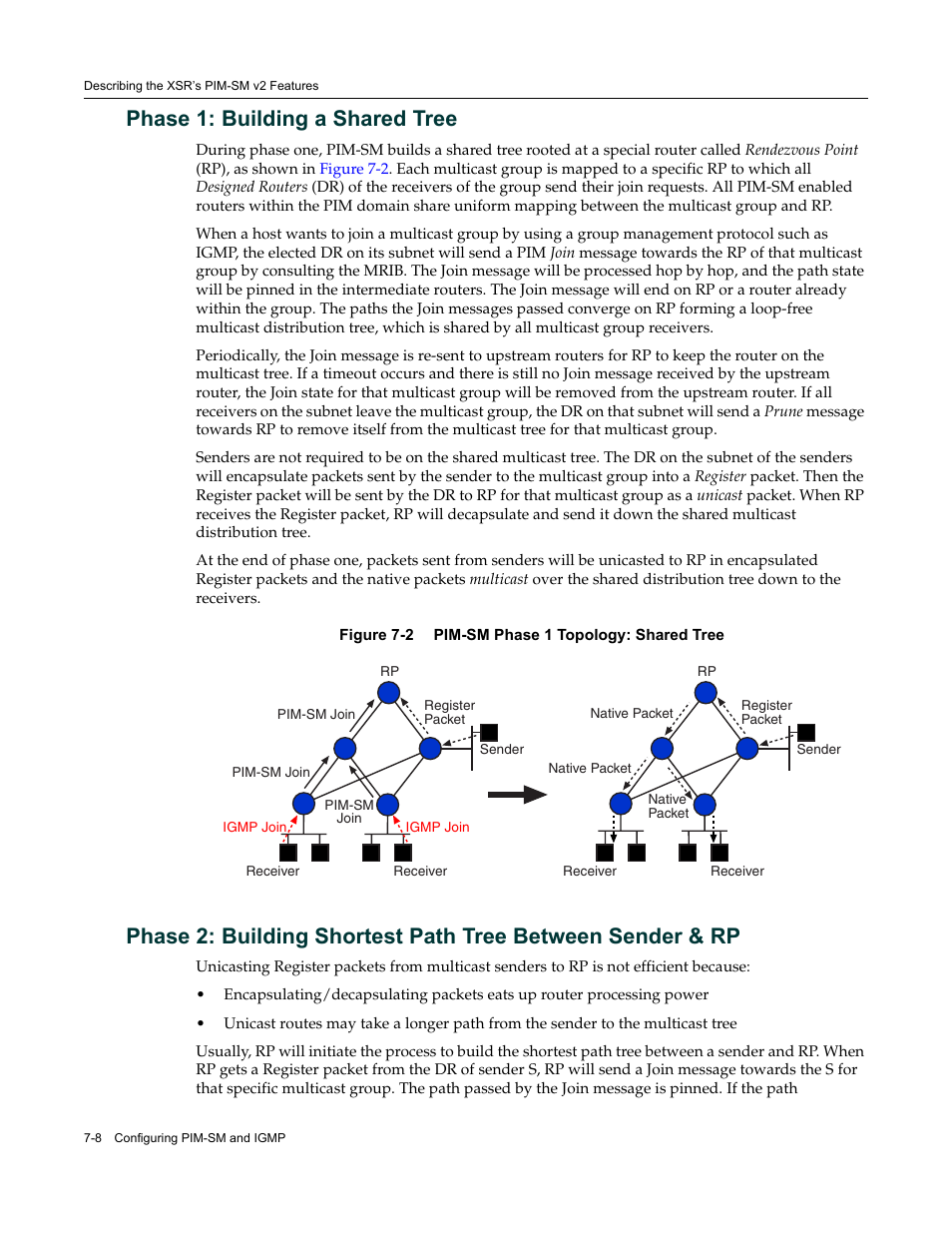 Phase 1: building a shared tree | Enterasys Networks Security Router X-PeditionTM User Manual | Page 184 / 466