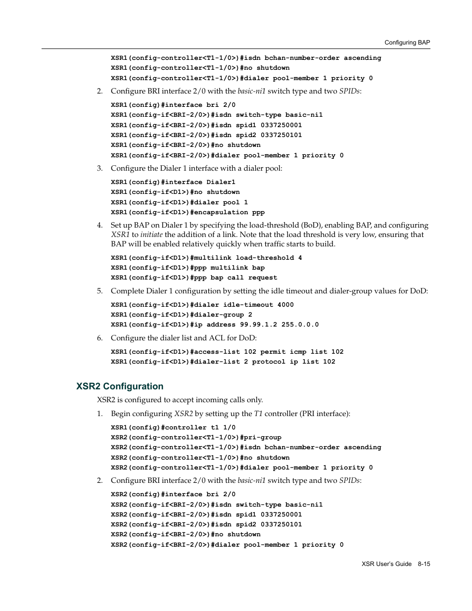 Xsr2 configuration, Xsr2 configuration -15 | Enterasys Networks Security Router X-PeditionTM User Manual | Page 205 / 466