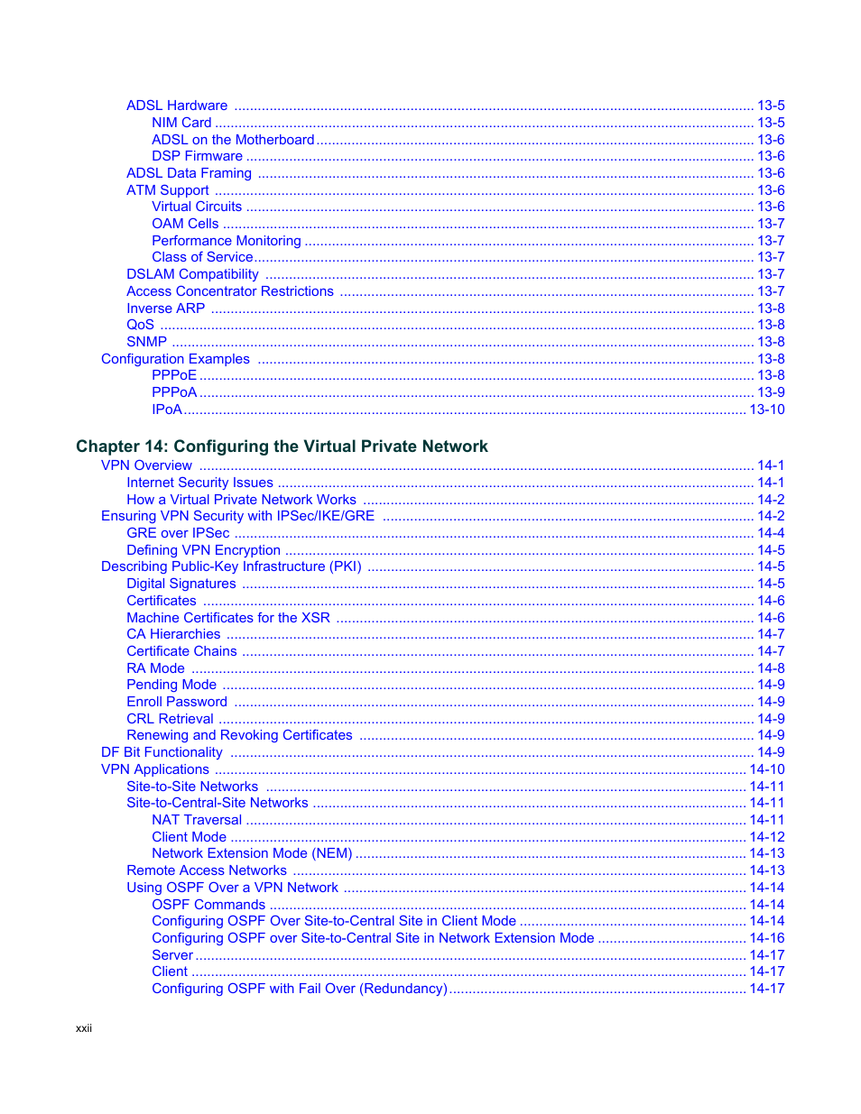 Enterasys Networks Security Router X-PeditionTM User Manual | Page 24 / 466