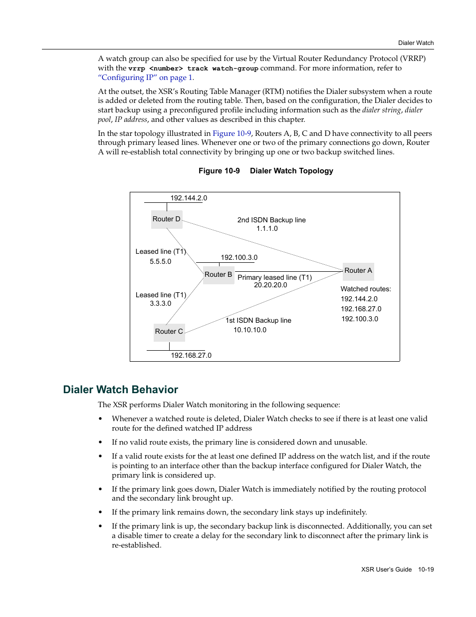 Dialer watch behavior, Dialer watch behavior -19 | Enterasys Networks Security Router X-PeditionTM User Manual | Page 241 / 466