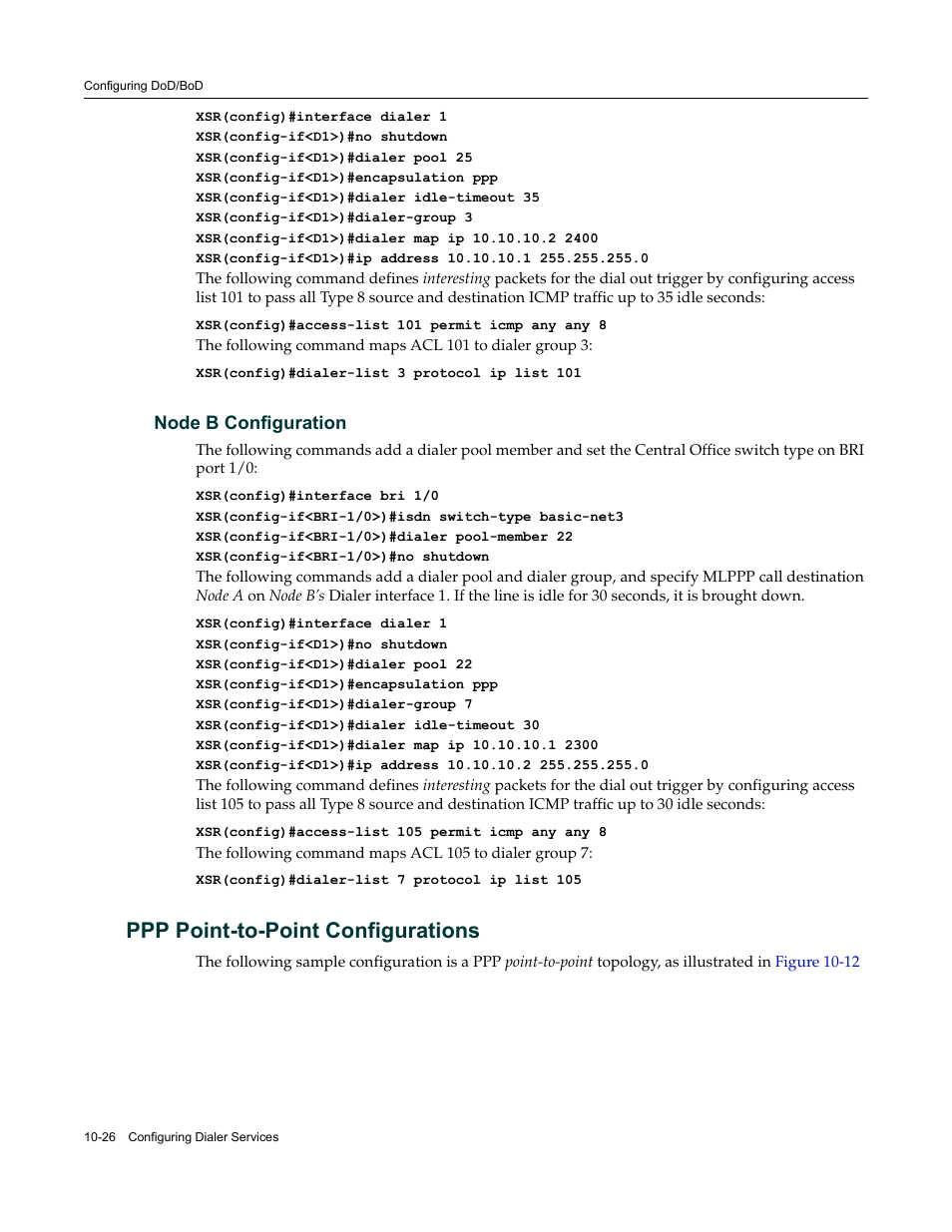 Node b configuration, Ppp point-to-point configurations, Node b configuration -26 | Ppp point-to-point configurations -26 | Enterasys Networks Security Router X-PeditionTM User Manual | Page 248 / 466