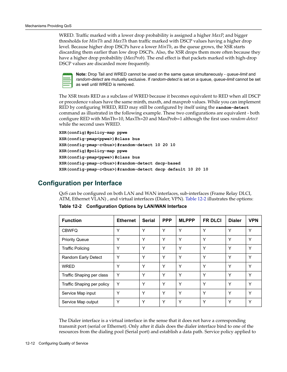 Configuration per interface, Configuration per interface -12 | Enterasys Networks Security Router X-PeditionTM User Manual | Page 294 / 466