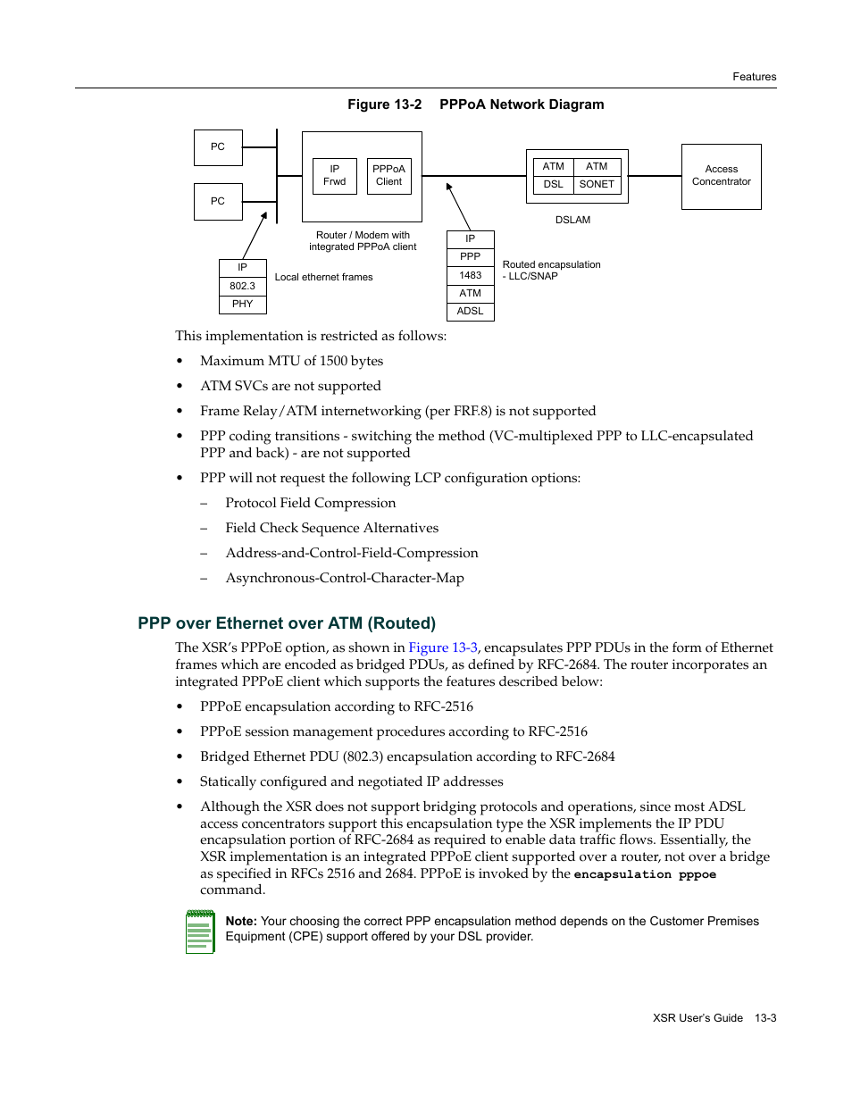 Ppp over ethernet over atm (routed), Ppp over ethernet over atm (routed) -3 | Enterasys Networks Security Router X-PeditionTM User Manual | Page 315 / 466