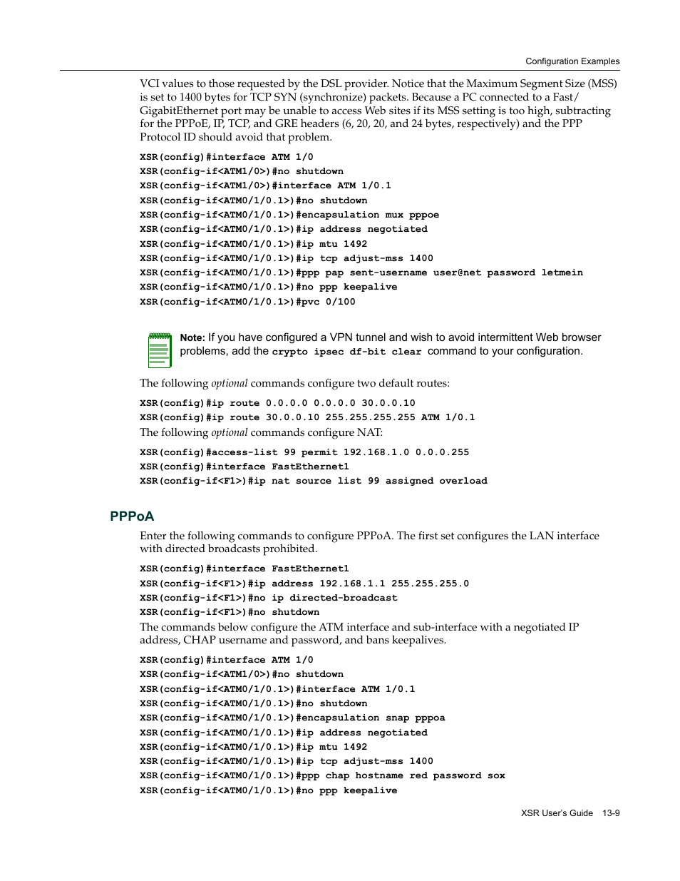 Pppoa, Pppoa -9 | Enterasys Networks Security Router X-PeditionTM User Manual | Page 321 / 466