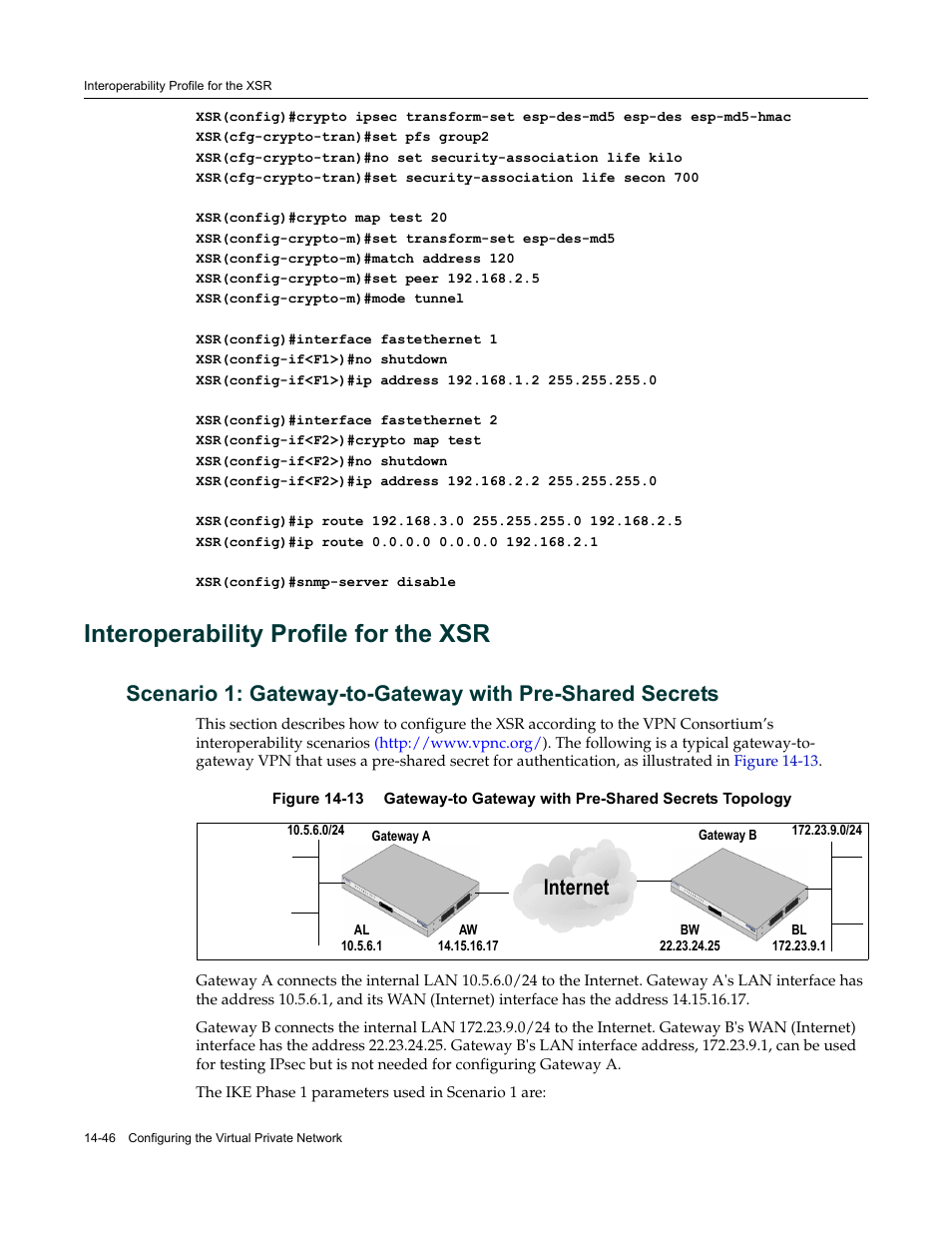 Interoperability profile for the xsr, Interoperability profile for the xsr -46, Internet | Enterasys Networks Security Router X-PeditionTM User Manual | Page 368 / 466