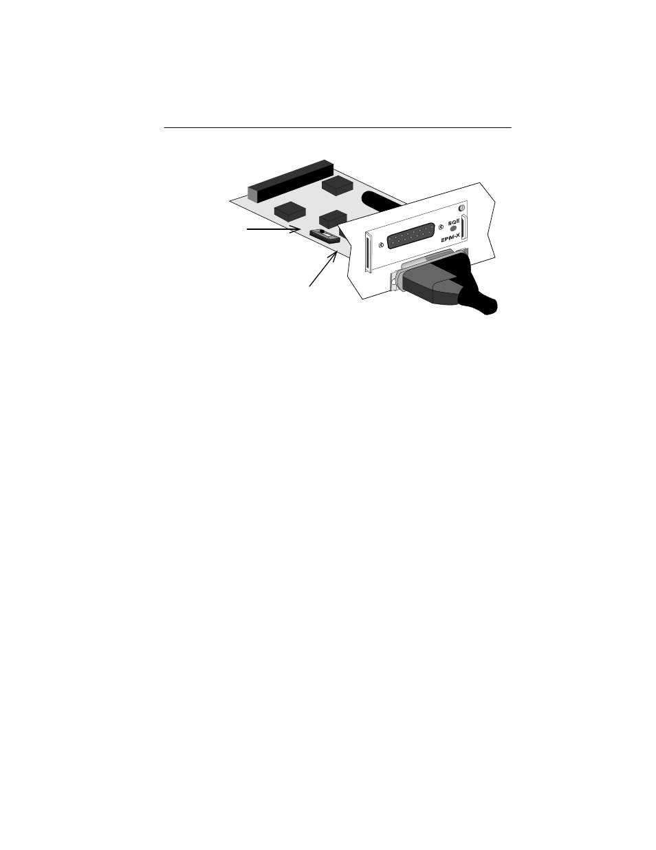 Figure 3-5. the epim-x, 2 finishing the installation, 2 finishing the installation | Enterasys Networks BRIM-E6 User Manual | Page 27 / 41