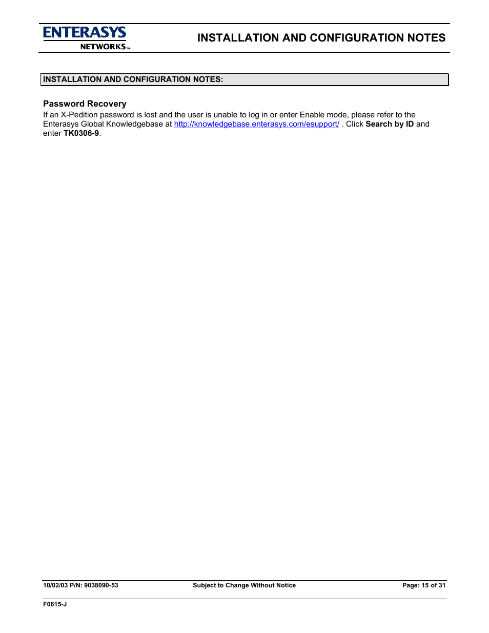 Enterasys Networks X-PEDITION E9.1.7.0 User Manual | Page 15 / 31