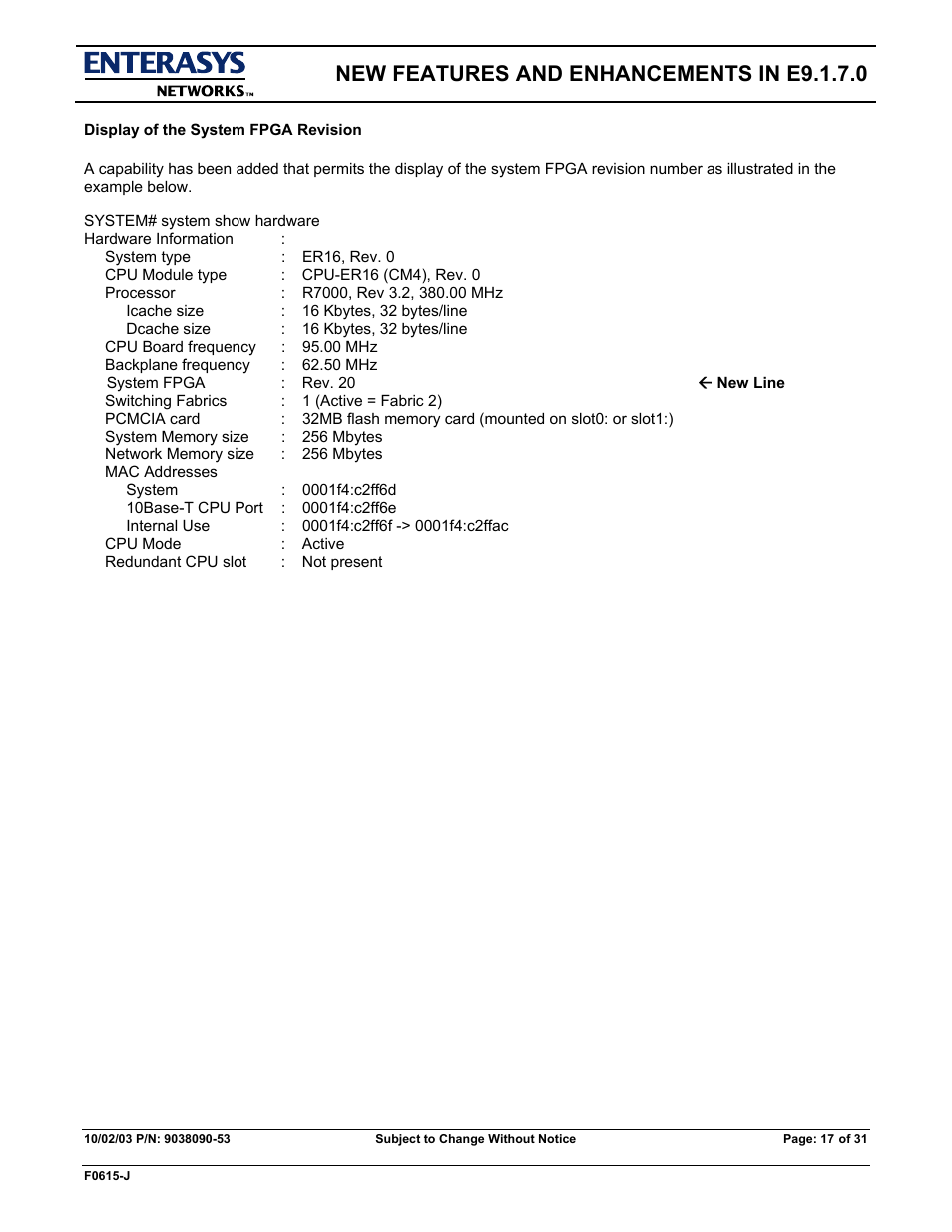 New features and enhancements in e9.1.7.0 | Enterasys Networks X-PEDITION E9.1.7.0 User Manual | Page 17 / 31