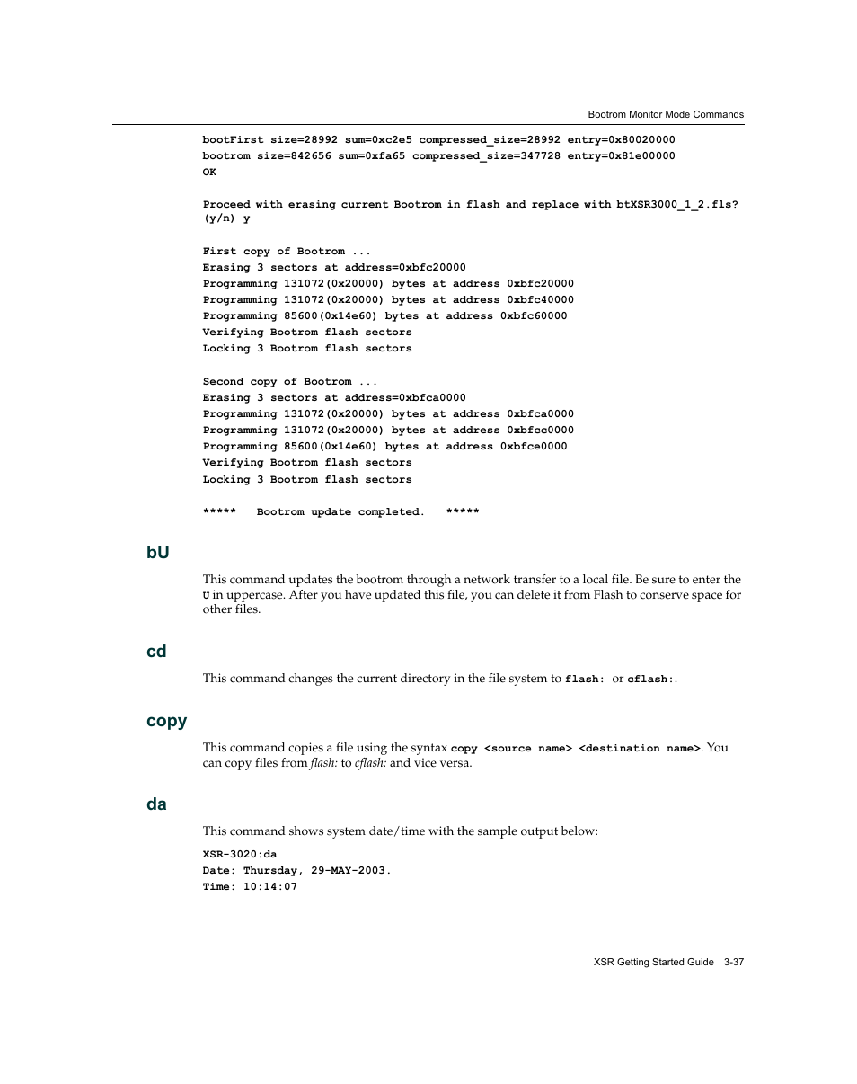Copy, Bu -37 cd -37 da -37 | Enterasys Networks XSR-3150 User Manual | Page 81 / 110