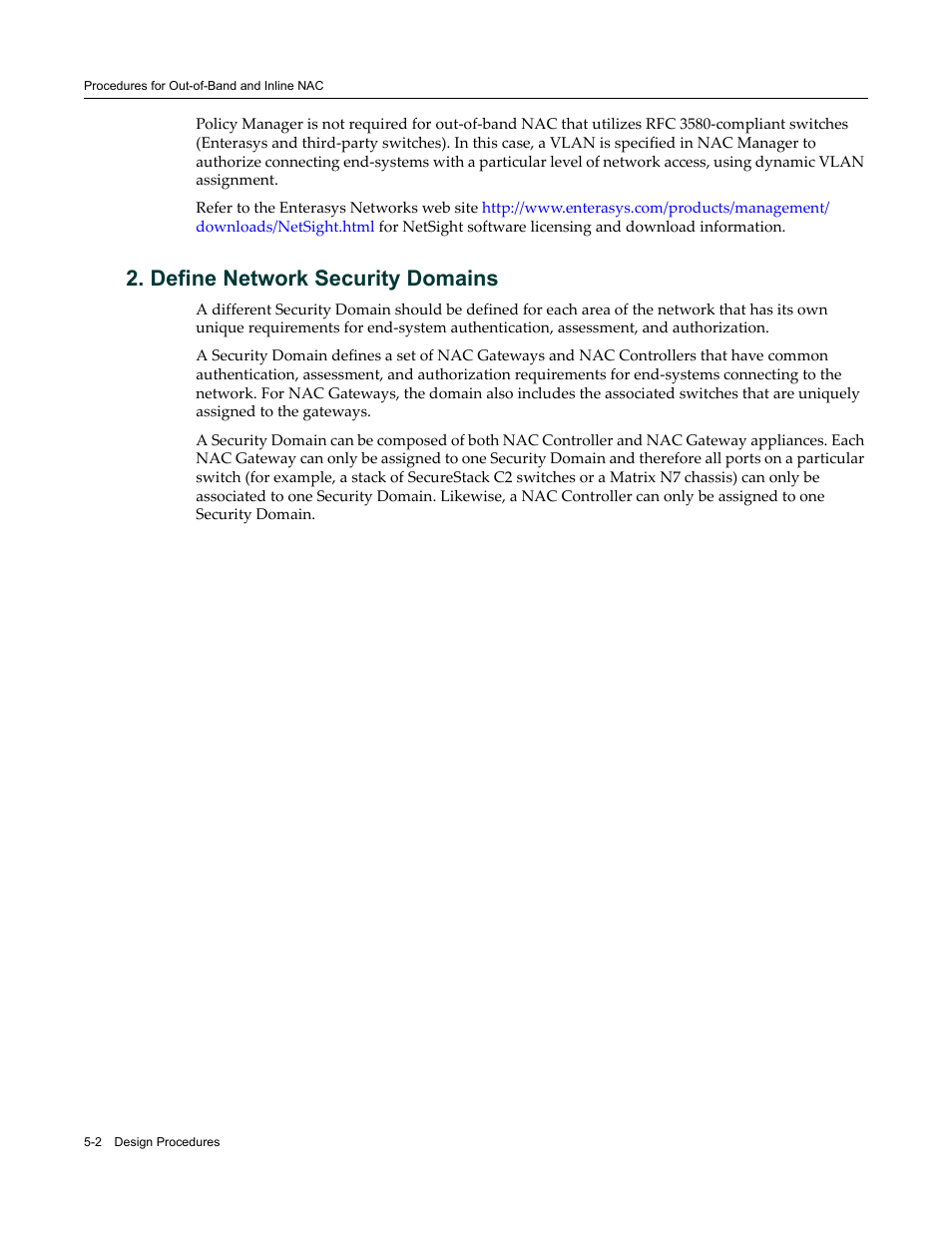 Define network security domains, Define network security domains -2 | Enterasys Networks 9034385 User Manual | Page 66 / 98