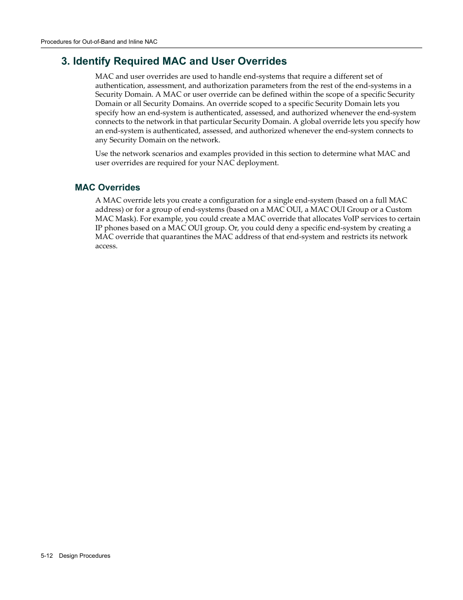 Identify required mac and user overrides, Mac overrides, Identify required mac and user overrides -12 | Mac overrides -12 | Enterasys Networks 9034385 User Manual | Page 76 / 98