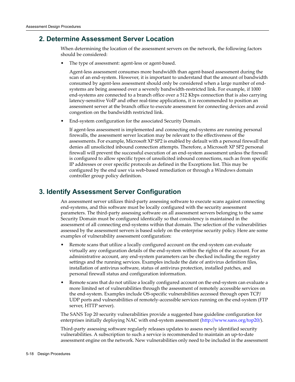 Determine assessment server location, Identify assessment server configuration | Enterasys Networks 9034385 User Manual | Page 82 / 98