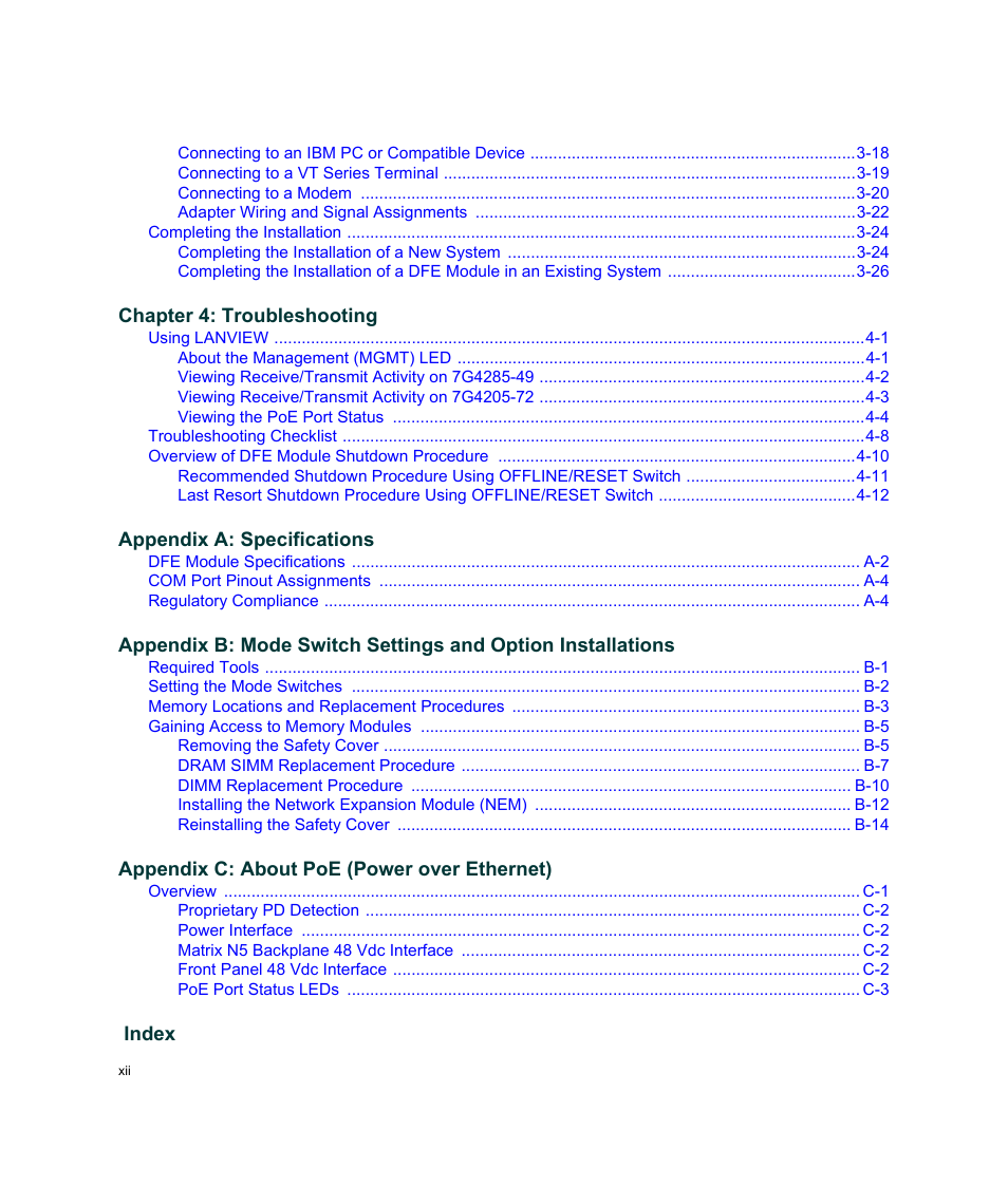 Enterasys Networks Enterasys Platinum Distributed Forwarding Engine 7G4285-49 User Manual | Page 14 / 96