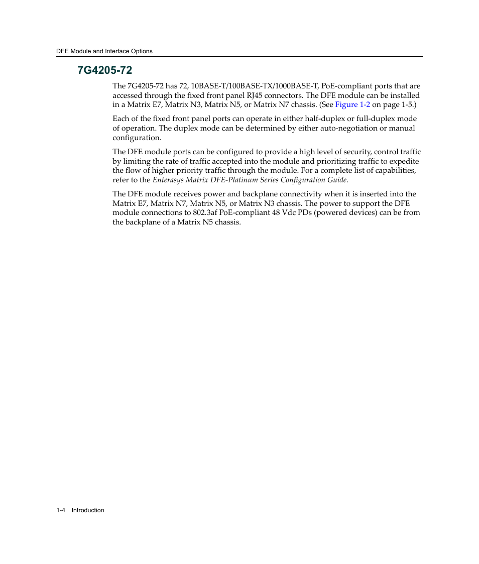 7g4205-72, 7g4205-72 -4 | Enterasys Networks Enterasys Platinum Distributed Forwarding Engine 7G4285-49 User Manual | Page 24 / 96