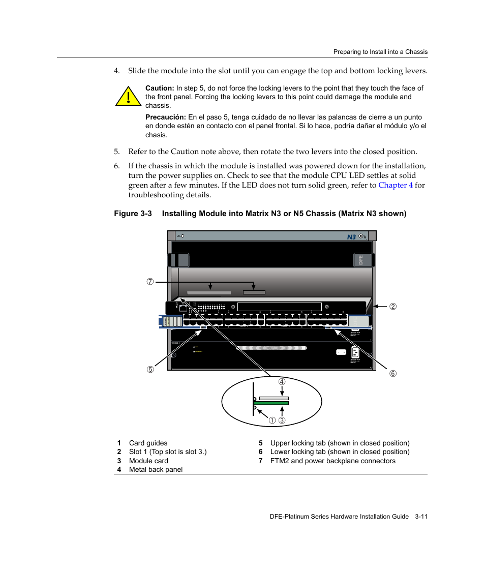 Figure 3‐3, Redundancy pwr, Offline/ reset | Enterasys Networks Enterasys Platinum Distributed Forwarding Engine 7G4285-49 User Manual | Page 43 / 96