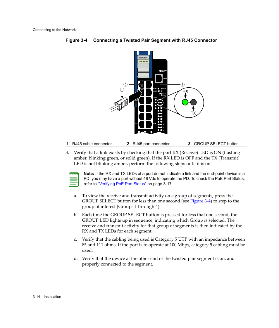 Аб в, Rx tx | Enterasys Networks Enterasys Platinum Distributed Forwarding Engine 7G4285-49 User Manual | Page 46 / 96