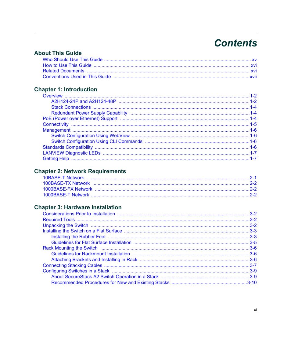 Enterasys Networks Enterasys SecureStack A2 A2H124-48P User Manual | Page 13 / 82