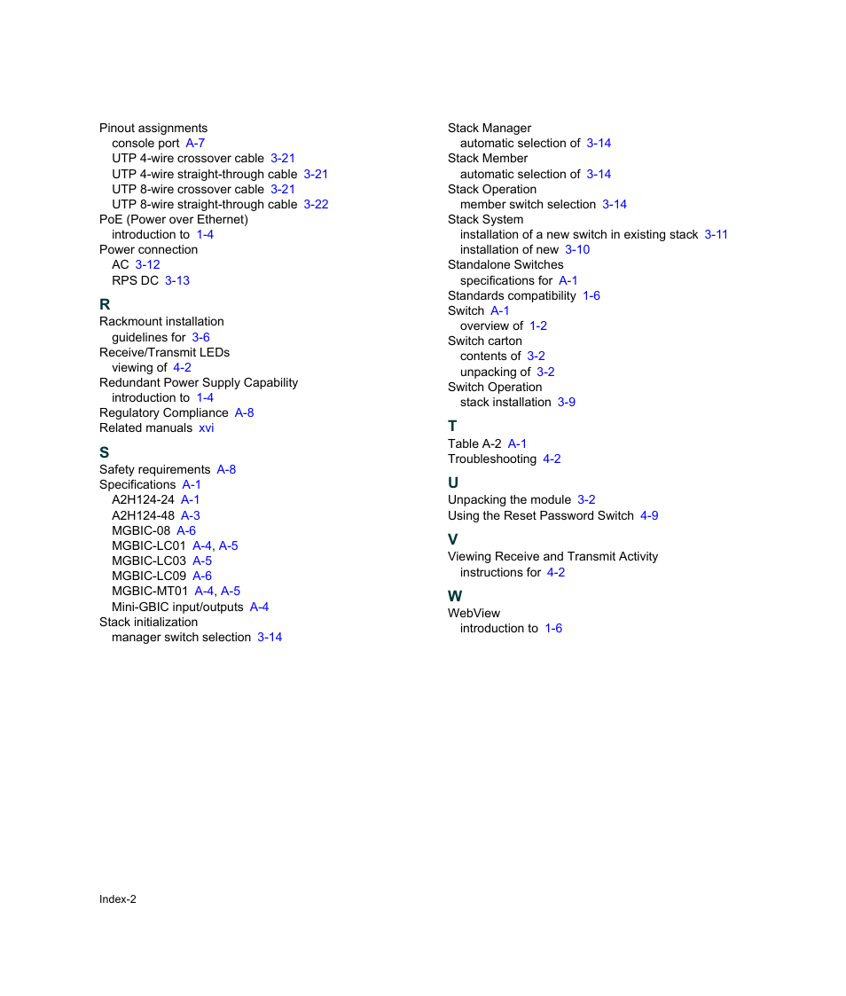 Enterasys Networks Enterasys SecureStack A2 A2H124-48P User Manual | Page 82 / 82