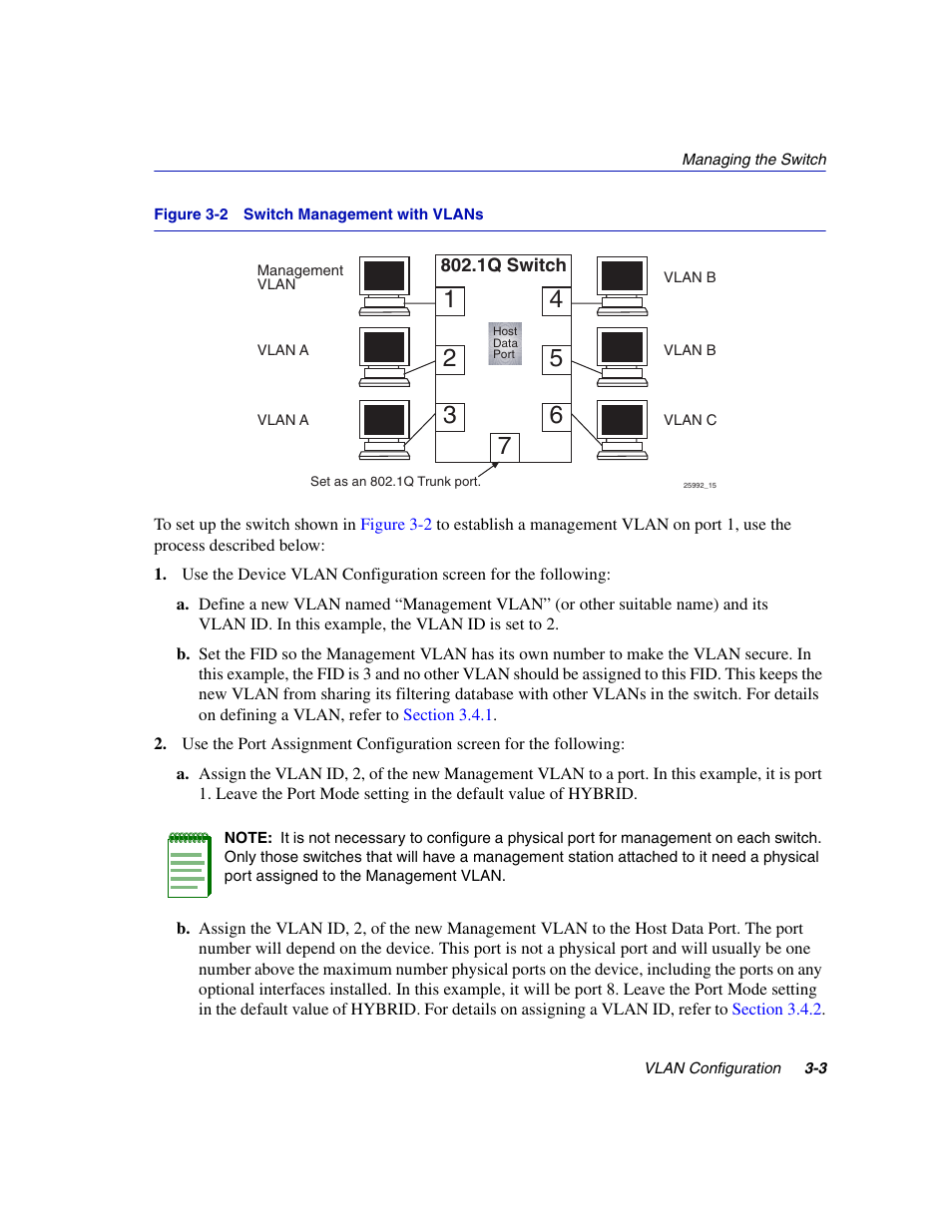 Switch management with vlans | Enterasys Networks 802.1Q User Manual | Page 25 / 82