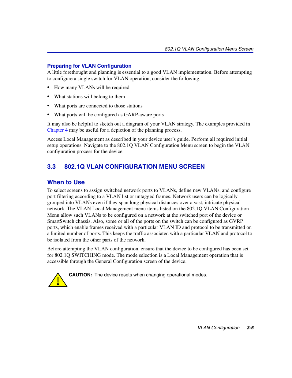 3 802.1q vlan configuration menu screen, 1q vlan configuration menu screen -5 | Enterasys Networks 802.1Q User Manual | Page 27 / 82