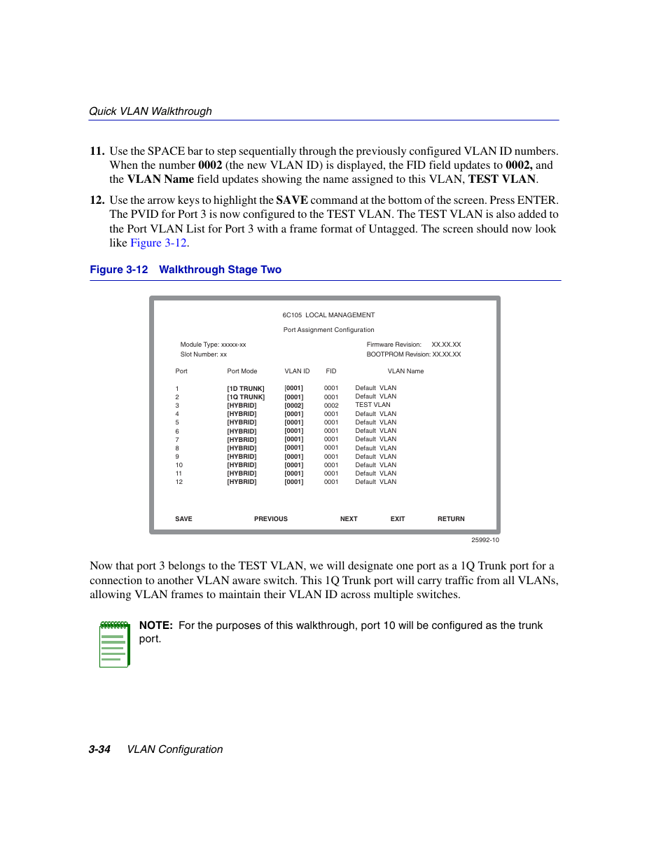 Walkthrough stage two | Enterasys Networks 802.1Q User Manual | Page 56 / 82