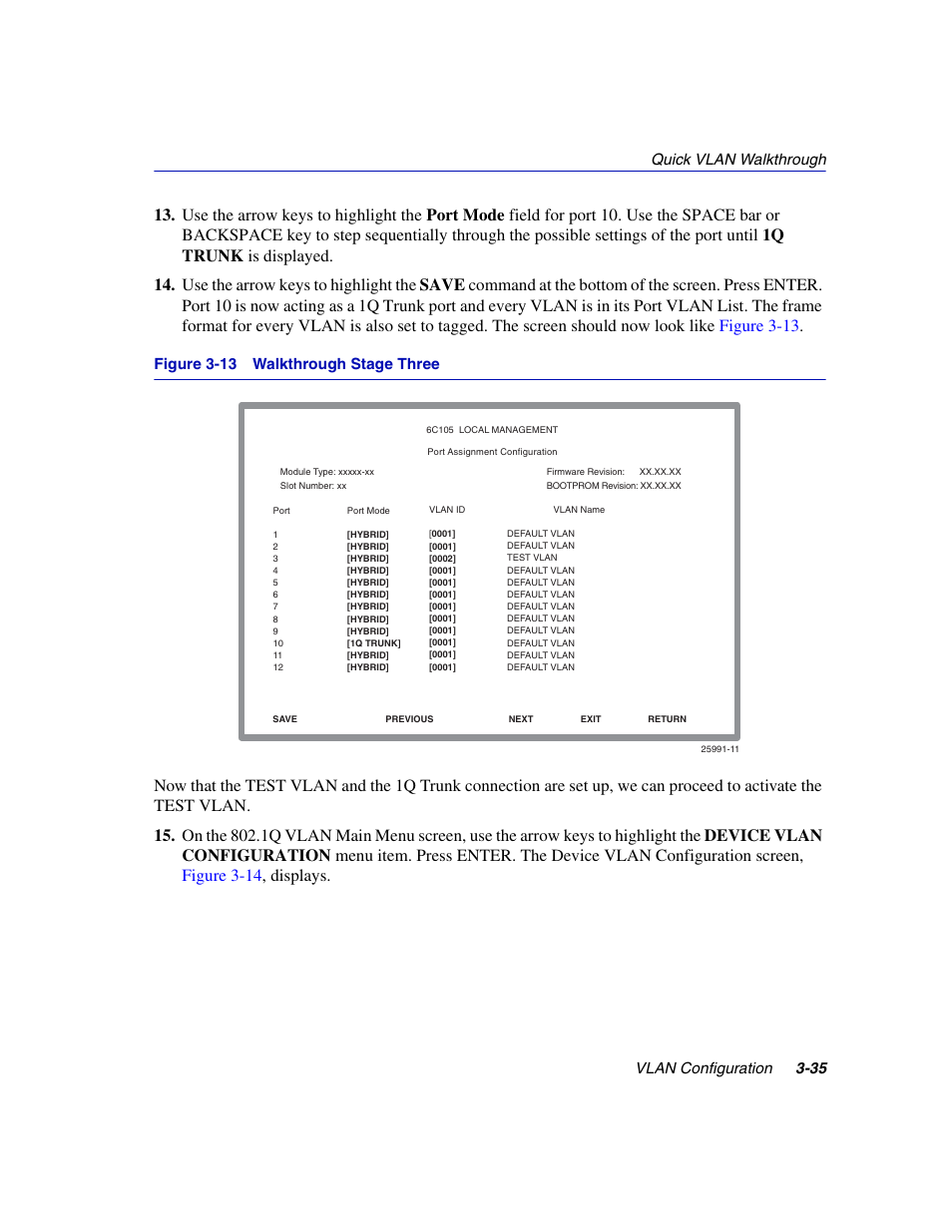 Walkthrough stage three | Enterasys Networks 802.1Q User Manual | Page 57 / 82