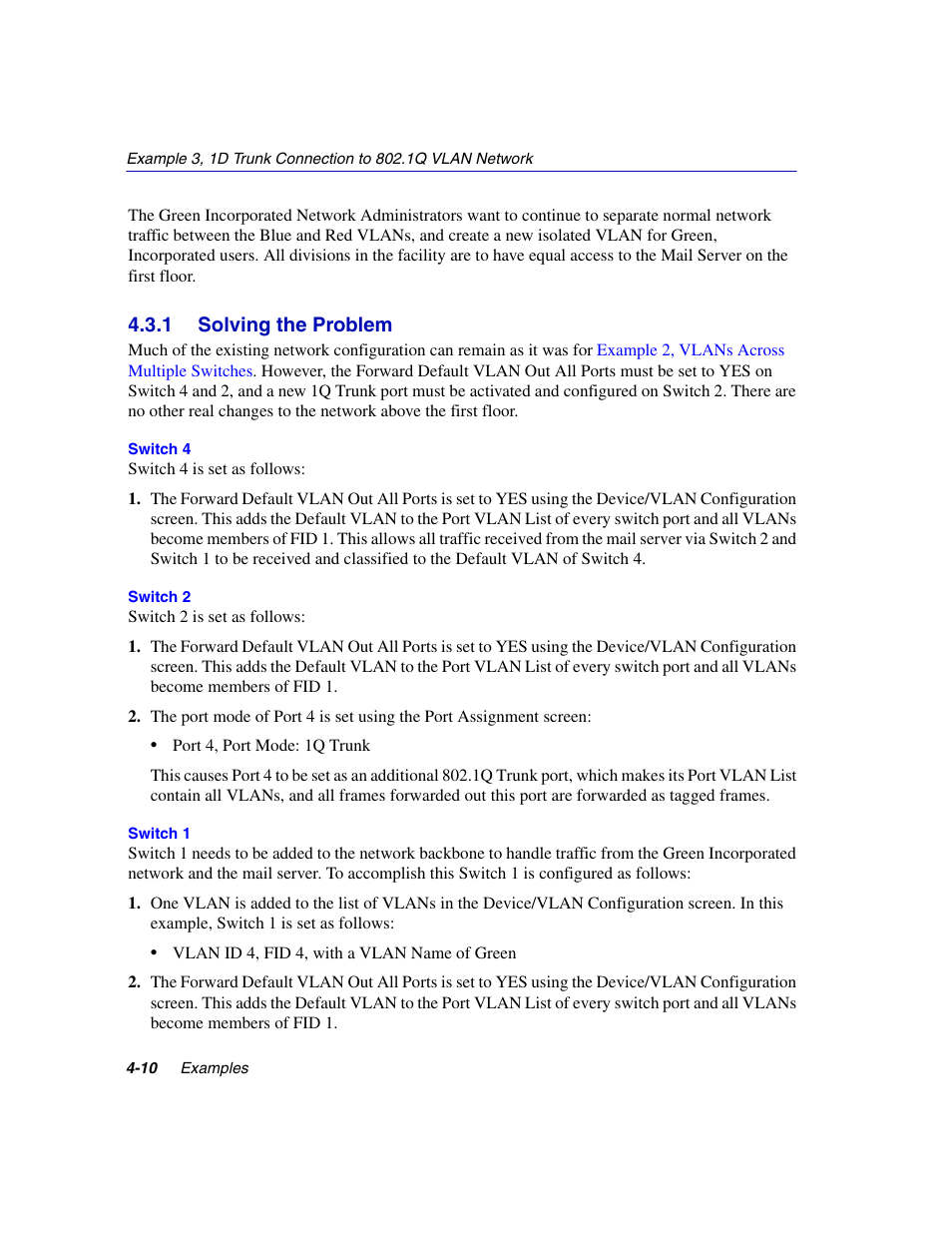 1 solving the problem, Solving the problem -10 | Enterasys Networks 802.1Q User Manual | Page 70 / 82