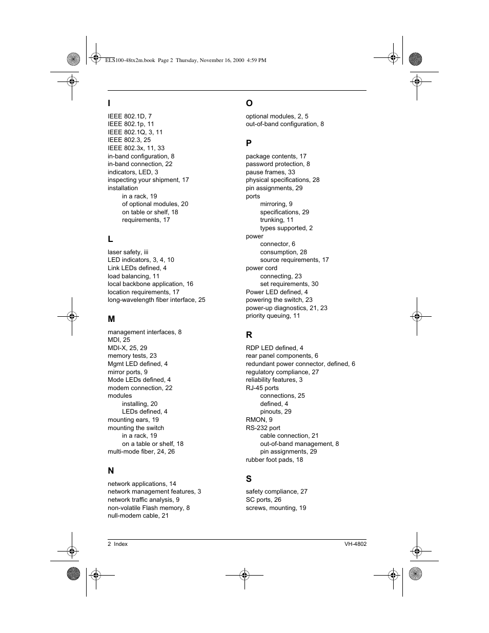 Enterasys Networks VH-4802 User Manual | Page 52 / 56