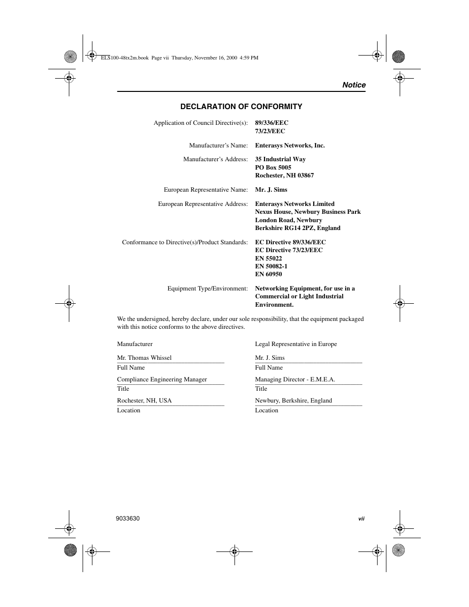 Enterasys Networks VH-4802 User Manual | Page 9 / 56